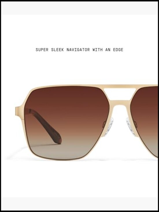 Oversized Aviator Sunglasses UV Protected Metal Frame main image 4